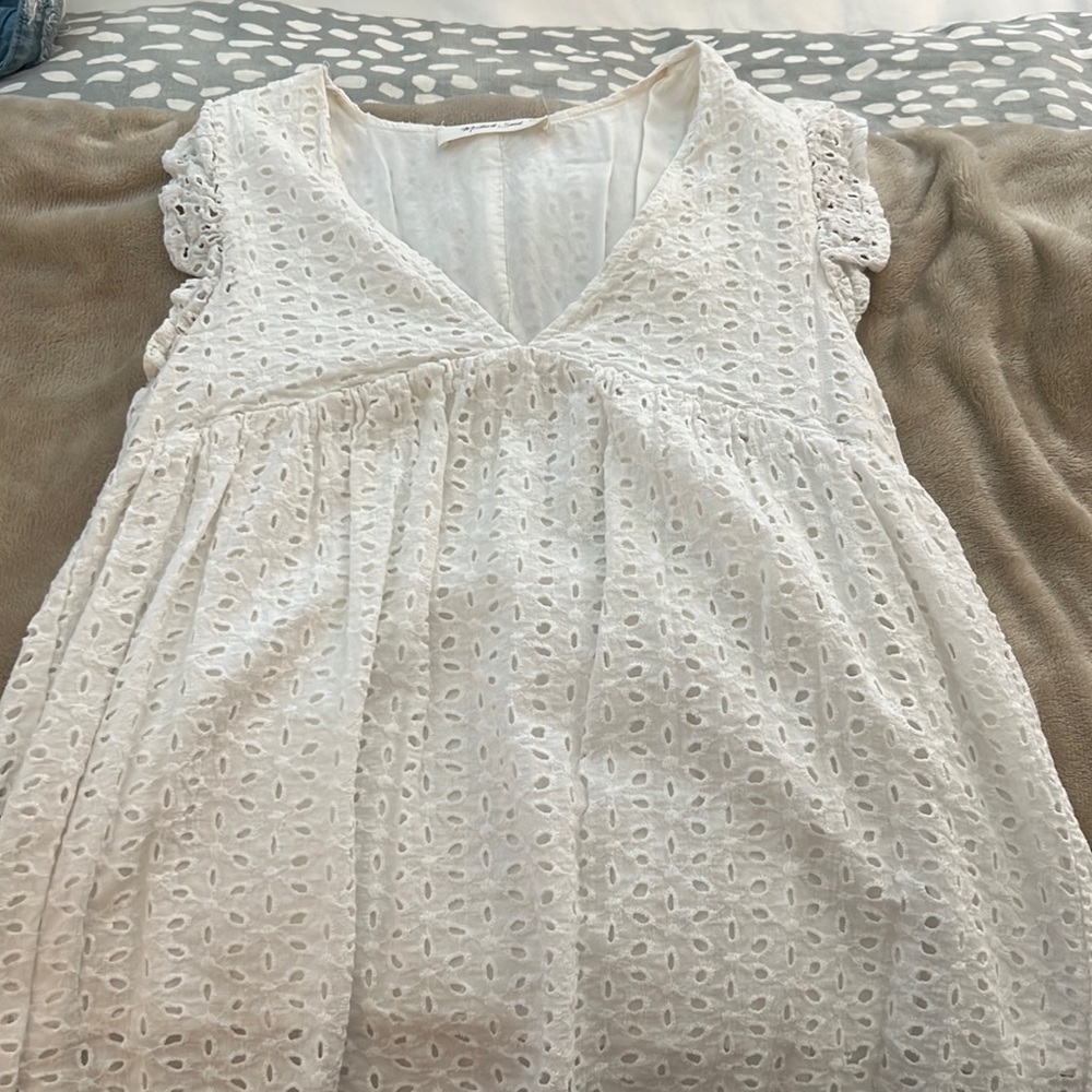 Eyelet blouse from Mustard Seed. Worn once.